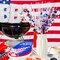 12 Pcs 4th of July Red Blue White Patriotic Picks, 4th of July Table Centerpiece Red White Blue Branches Ornaments Picks for Home Office